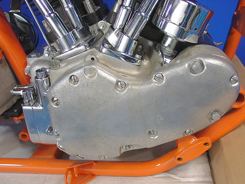 10-0079 - Flatside Style Smooth Cast Cam Cover by Motorshop