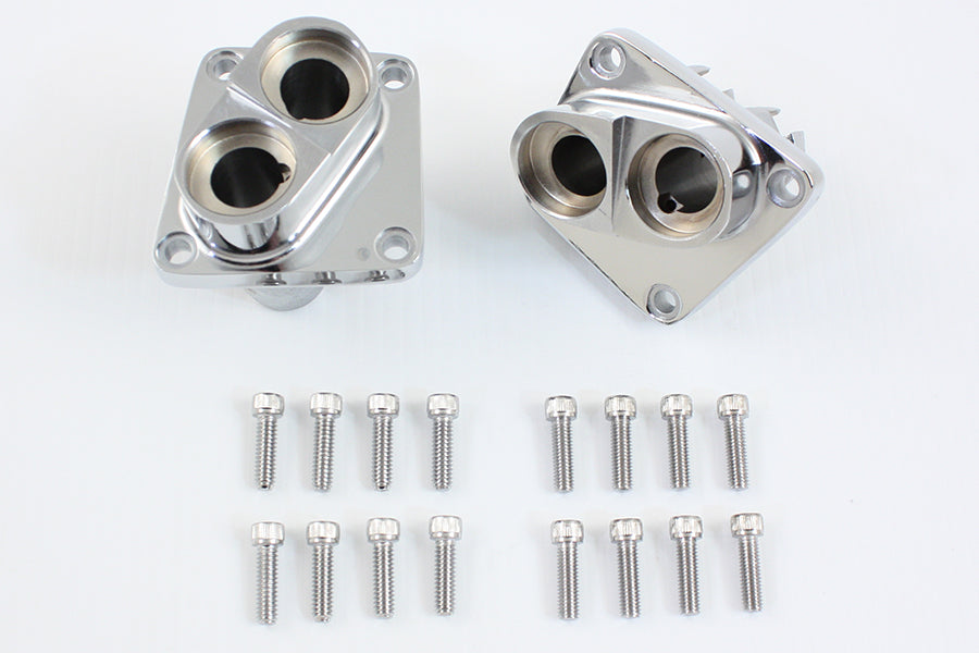 10-0095 - Chrome Tappet Block Set - Shovelhead by Motorshop