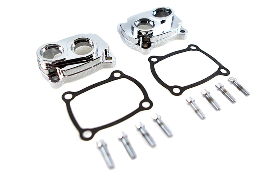 10-0848 - Jims M8 Low Profile Billet Tappet Block Kit Chrome by Jims