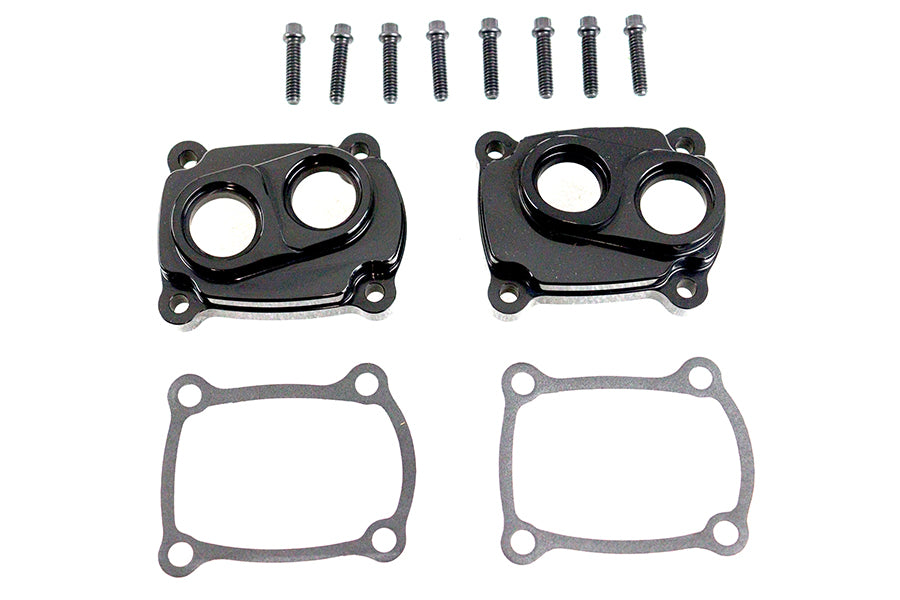 10-0849 - Jims M8 Low Profile Billet Tappet Cover Kit Black Anodize by Jims