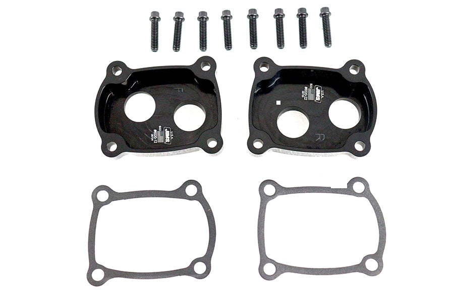 10-0849 - Jims M8 Low Profile Billet Tappet Cover Kit Black Anodize by Jims