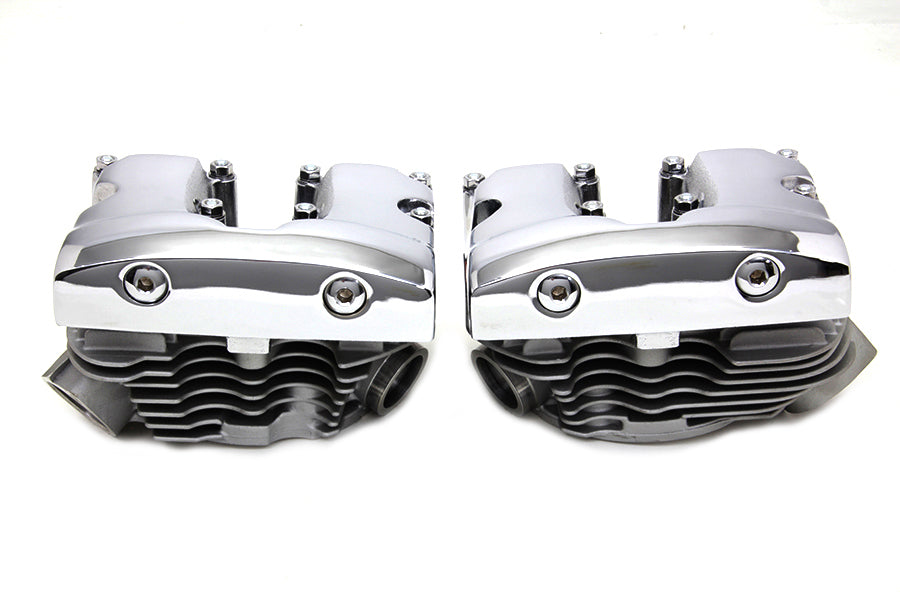 10-1063 - Cylinder Head Set with Chrome Rocker Box by V-Twin