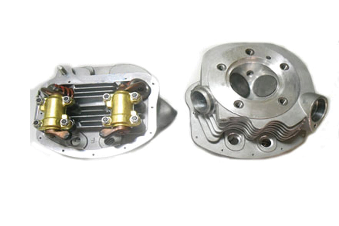 10-1086 - Panhead Cylinder Heads 3-5/8  Big Bore by V-Twin