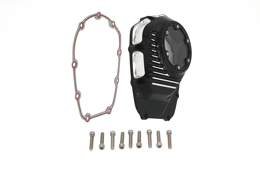 10-1330 - M8 Clarity Cam Cover Black by V-Twin