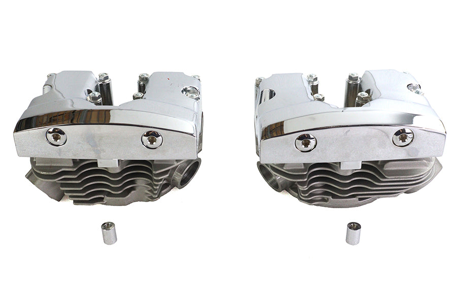 Cylinder Head Set with Chrome Rocker Box