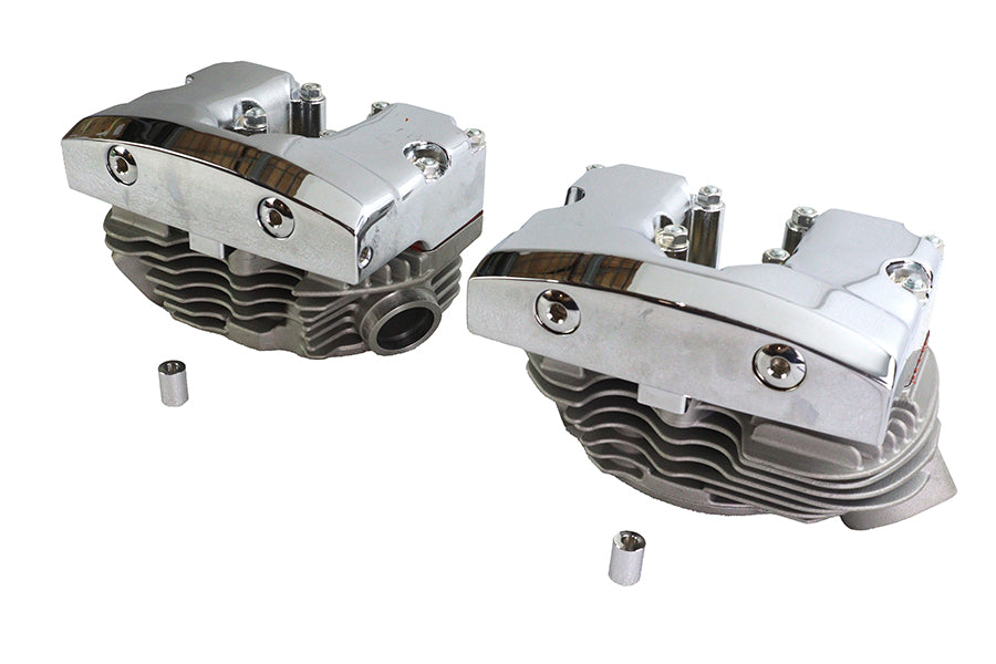 Cylinder Head Set with Chrome Rocker Box