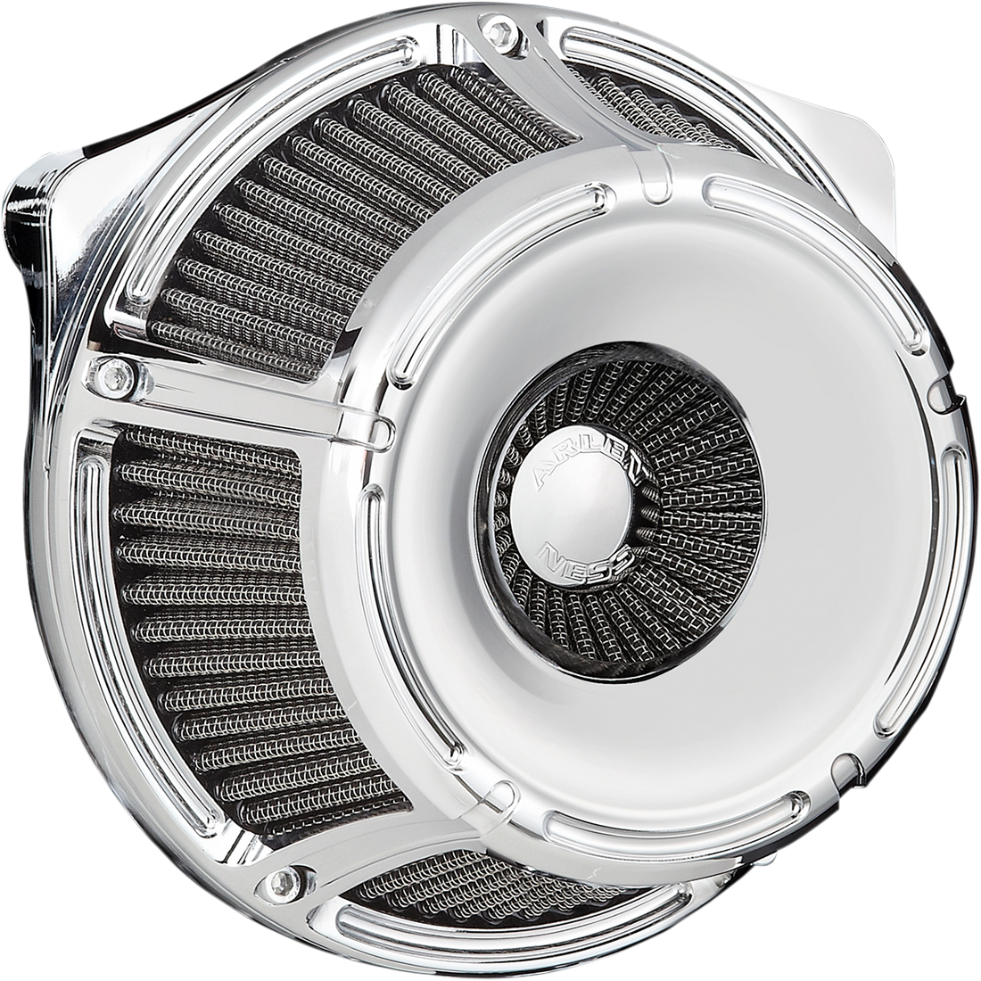 1010-1204 - ARLEN NESS Slot-Track Air Cleaner - Chrome - Big Twin 18-922