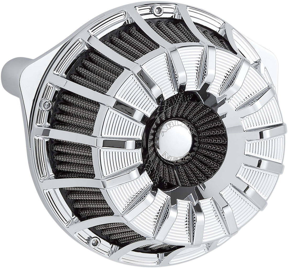 1010-2463 - ARLEN NESS 15-Spoke Air Cleaner - Chrome - M8 18-996