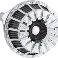 1010-2463 - ARLEN NESS 15-Spoke Air Cleaner - Chrome - M8 18-996