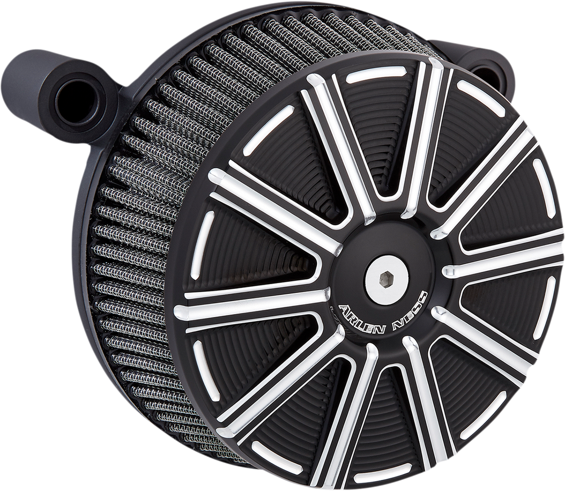 1010-2700 - ARLEN NESS 10-Gauge Synthetic Stage-1 Big Sucker Air Cleaner - Black 50-291