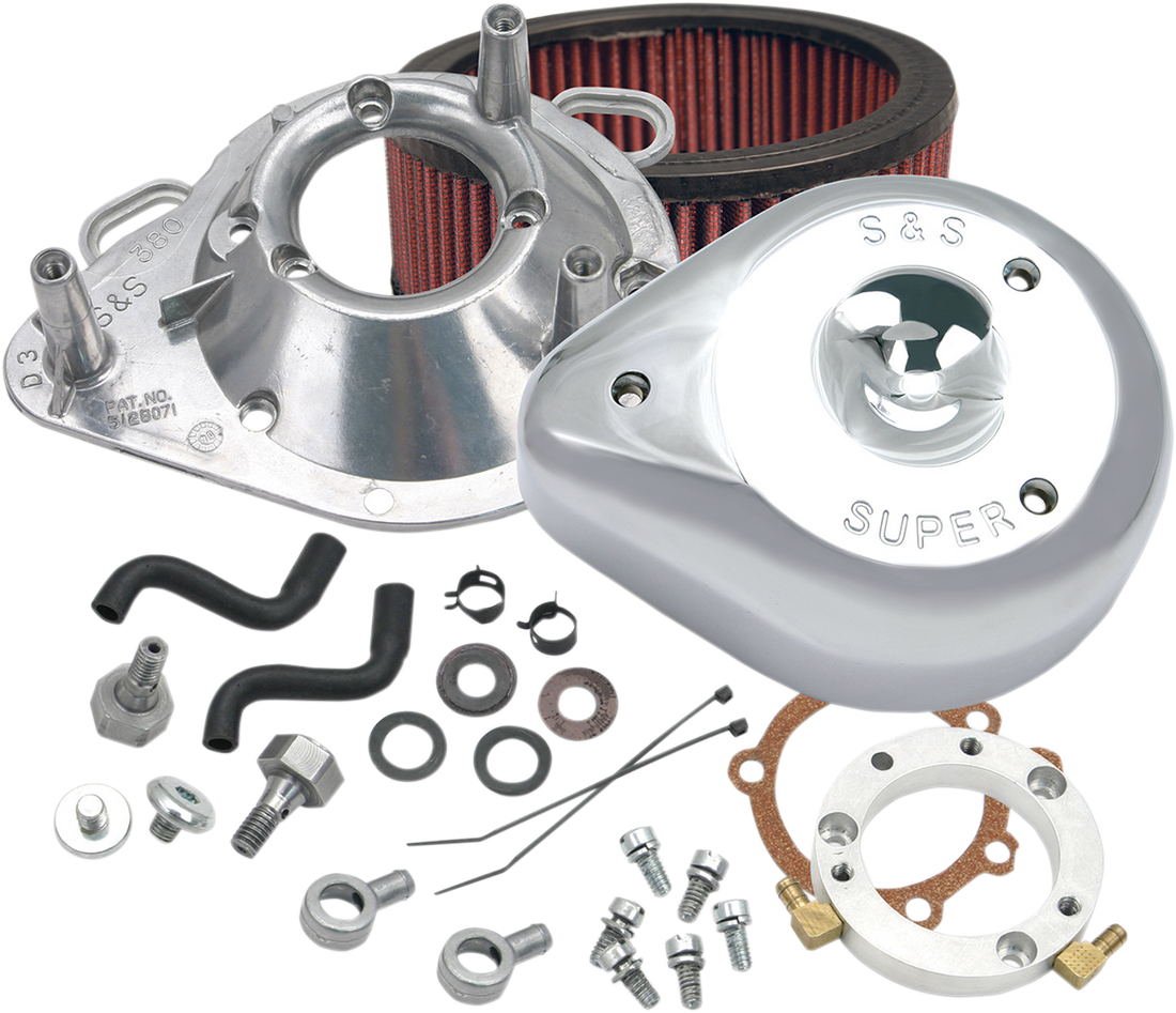 1010-2754 - S&S CYCLE Teardrop Air Cleaner - Chrome - XL 170-0306E