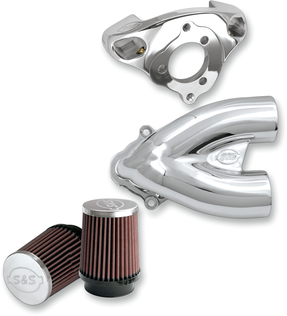 1010-2883 - S&S CYCLE T/I Air Cleaner - Chrome - Twin Cam 170-0636A