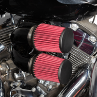 1010-2884 - S&S CYCLE T/I Air Cleaner - Black - Twin Cam 170-0637A