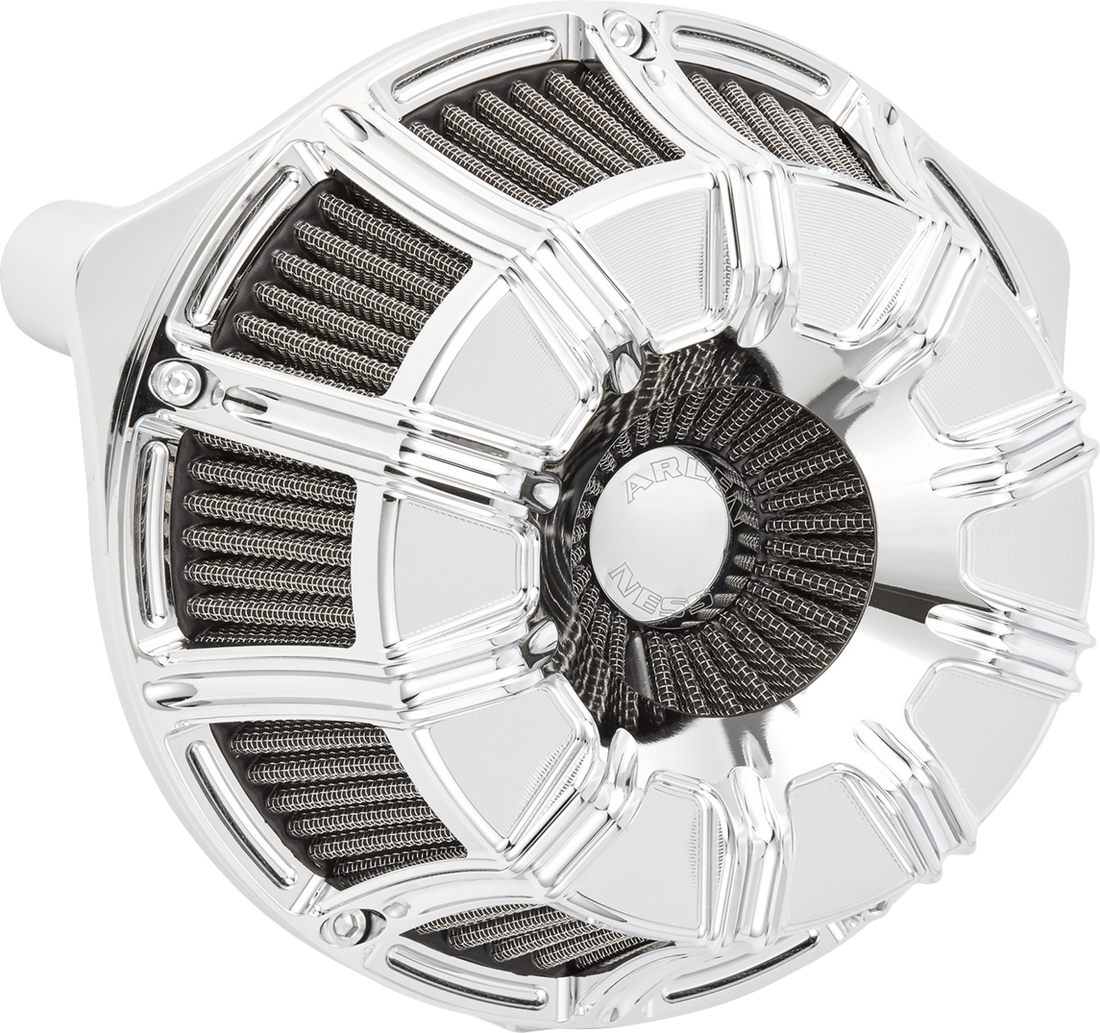 1010-3222 - ARLEN NESS Inverted Series Air Cleaner Kit - 10-Gauge - Chrome 600-222