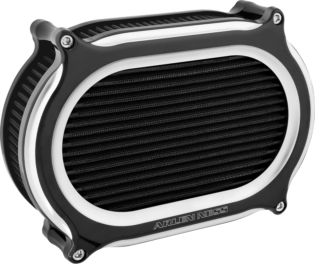 1010-3360 - ARLEN NESS Stage 2 Oval Air Cleaner Kit - Black 600-171