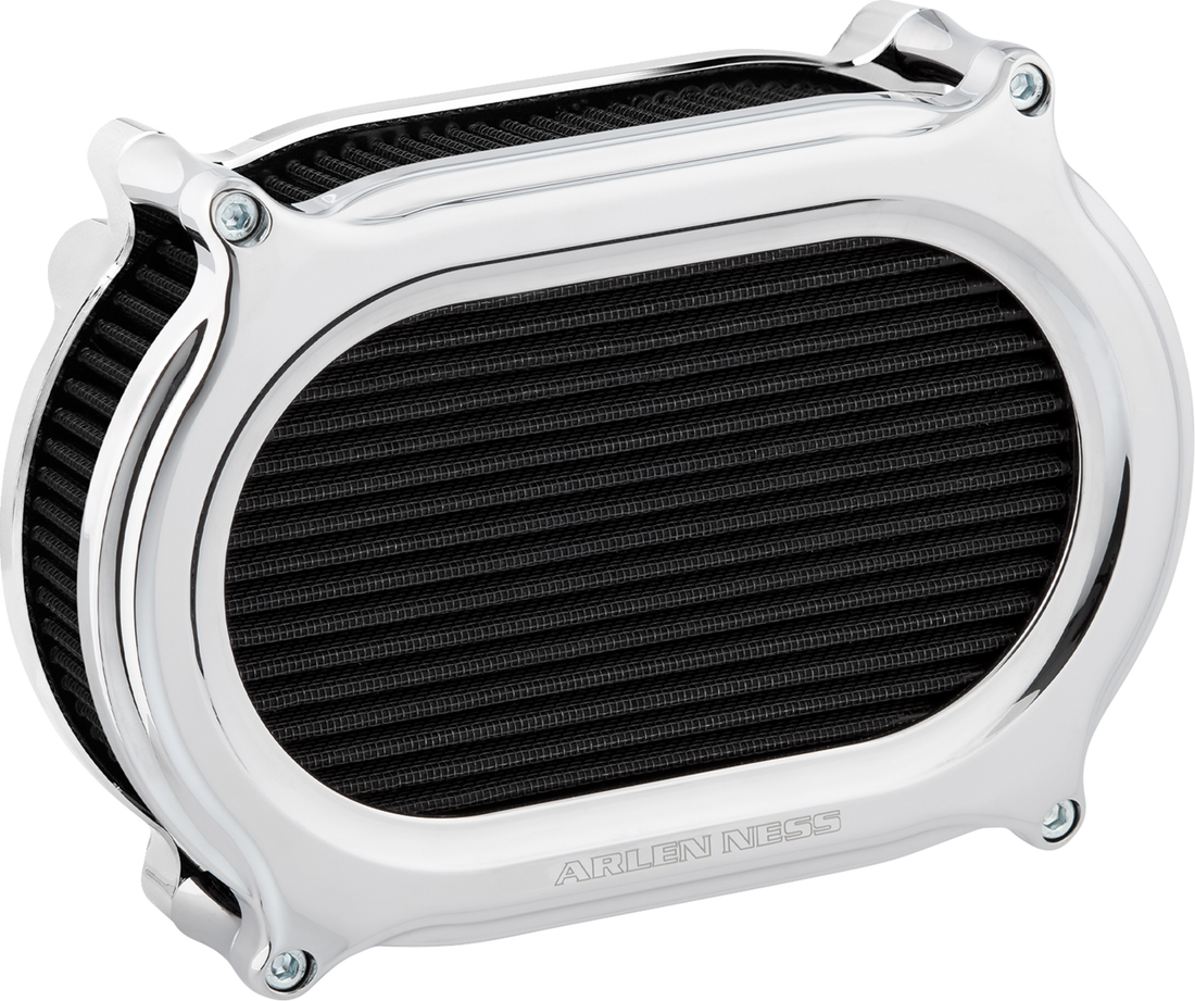 1010-3383 - ARLEN NESS Stage 2 Oval Air Cleaner Kit - Chrome 600-207