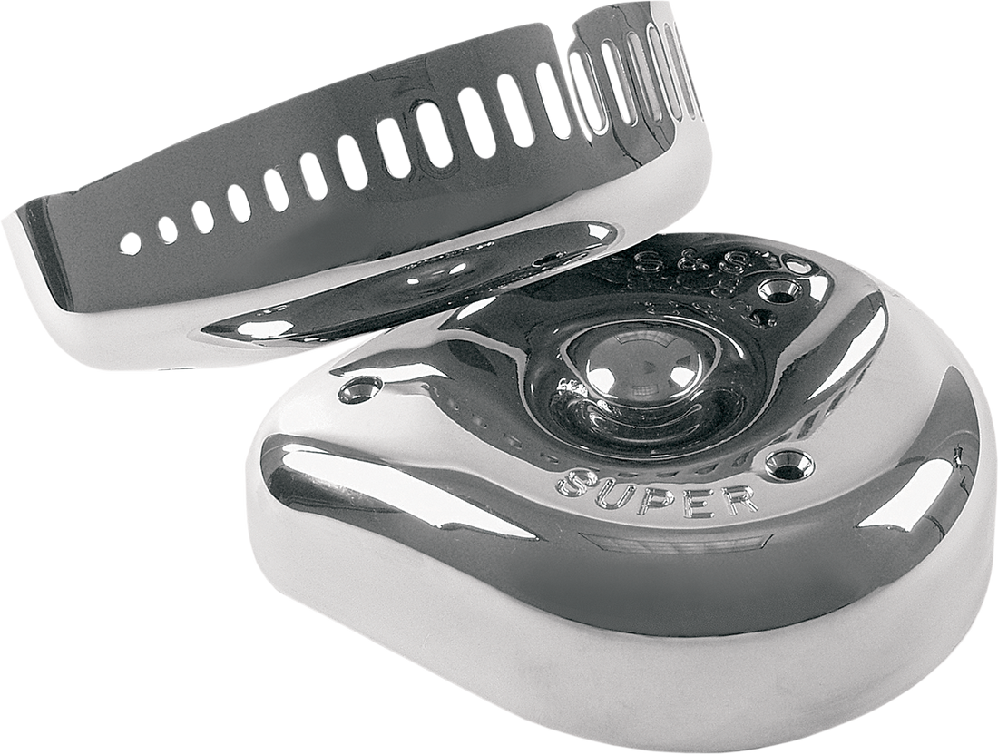 1014-0040 - S&S CYCLE Slasher Air Cleaner Cover for Super E/G Carburetors 17-0004