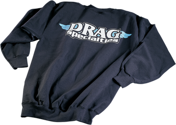 DRAG SPECIALTIES Drag Specialties Sweatshirt - Black - Large 111827