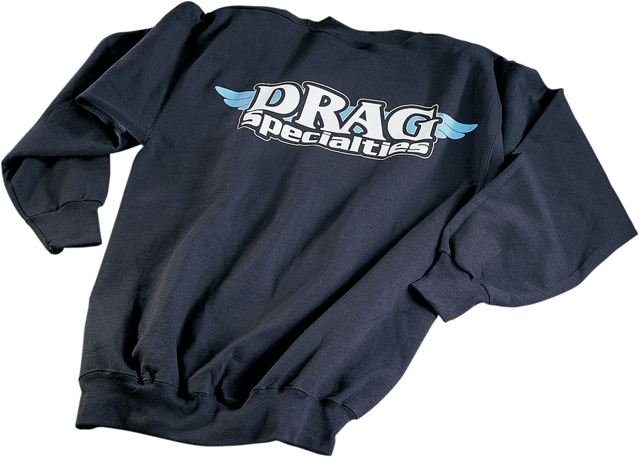 DRAG SPECIALTIES Drag Specialties Sweatshirt - Black - Large 111827