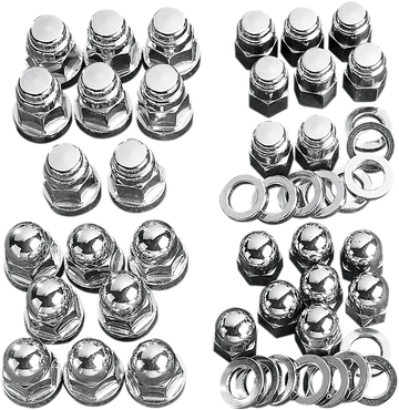 DRAG SPECIALTIES Nut Set - Acorn - Cylinder Base MK235