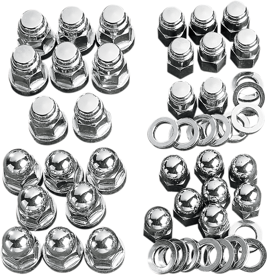 DRAG SPECIALTIES Nut Set - Acorn - Cylinder Base MK235