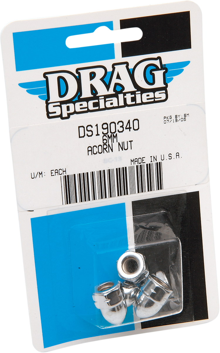 DRAG SPECIALTIES Nut - Acorn - 6 mm MBP1206