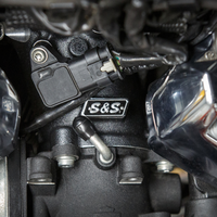 1050-0472 - S&S CYCLE CNC-Ported Intake Manifold - M8 - 55 mm - Black 160-0276