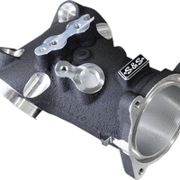 1050-0472 - S&S CYCLE CNC-Ported Intake Manifold - M8 - 55 mm - Black 160-0276