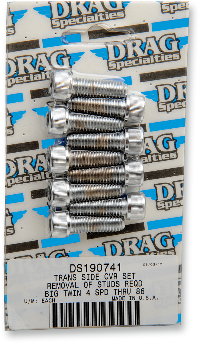 DRAG SPECIALTIES Bolt Kit - Kick Cover - Socket-Head MK160