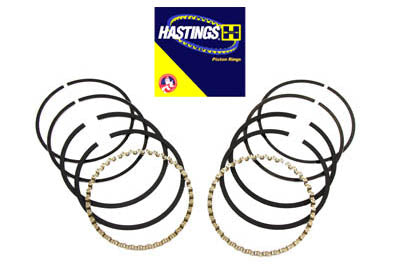 11-0186 - 80  Shovelhead Piston Ring Set .010 Oversize by Hastings Rings
