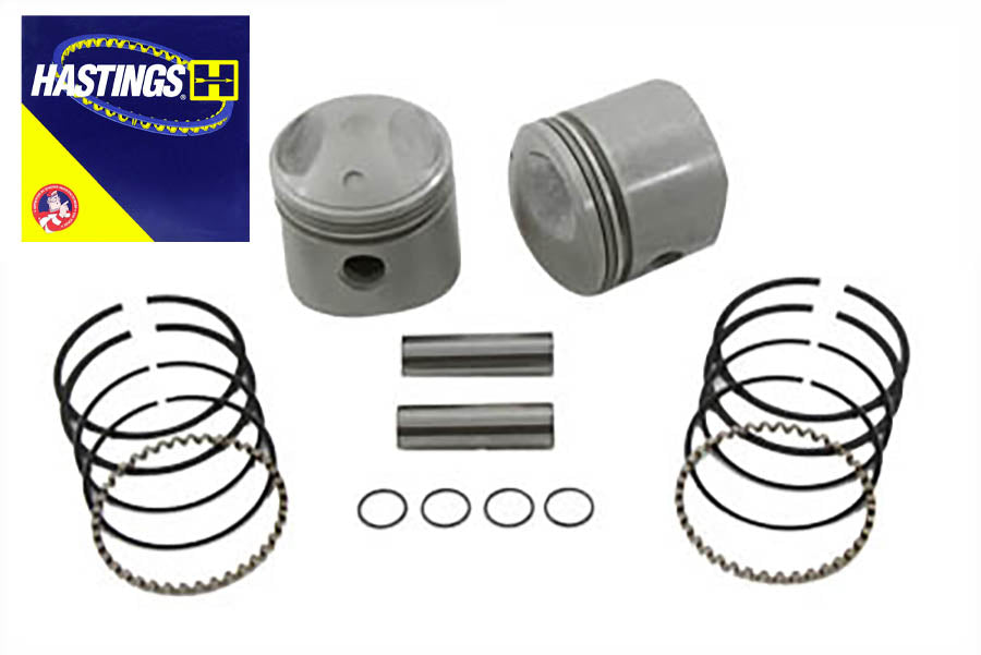 11-0217 - Replica 74  Overhead Valve Piston Set .010 Oversize by Motorshop