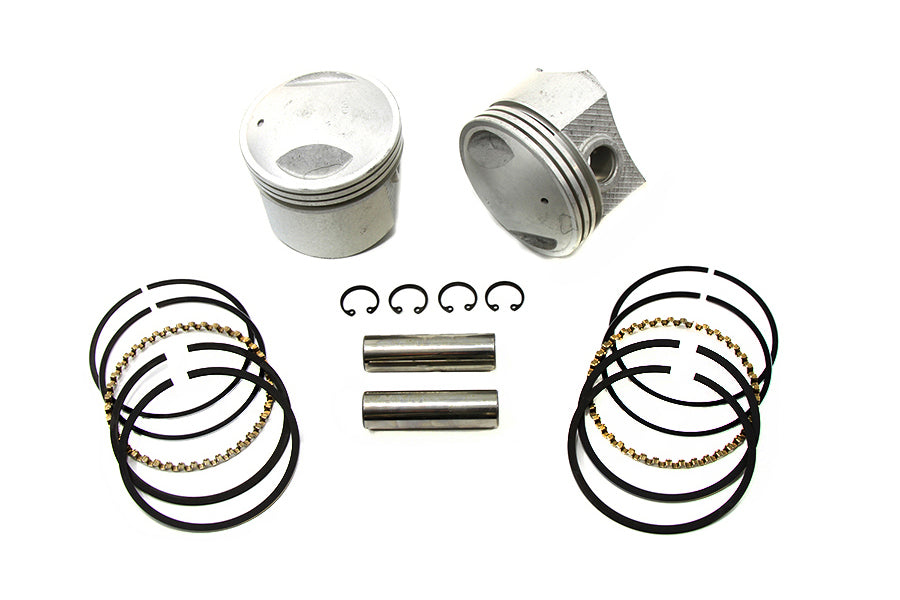11-0238 - 3-5/8  Piston Set .010 Oversize by Motorshop