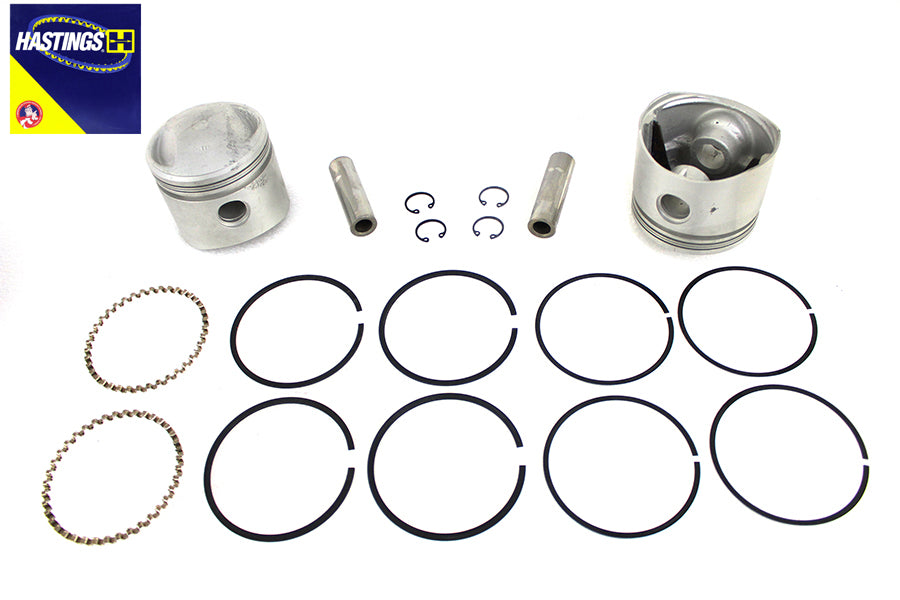 11-0307 - 74  Overhead Valve Piston Set Standard Size by Motorshop