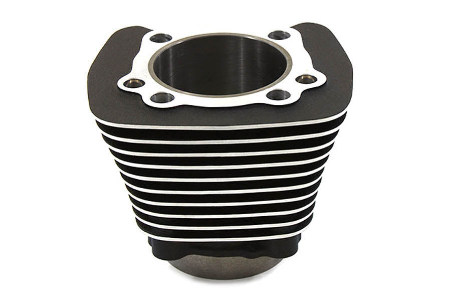 11-0343 - Replica 1200cc Black Wrinkle Finish Cylinder by Motorshop