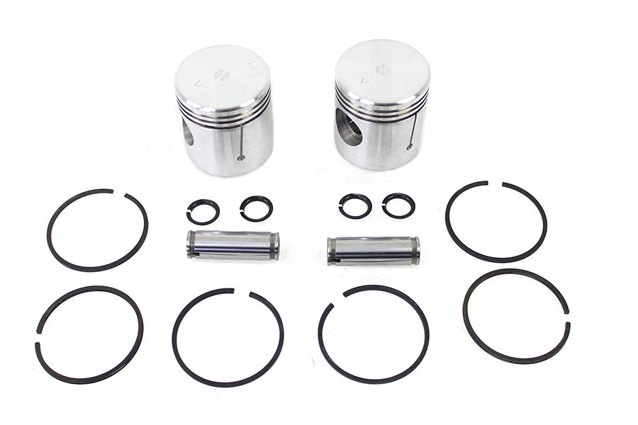 11-0384 - 45  WL/G Piston Kit .005  Oversize by Motorshop