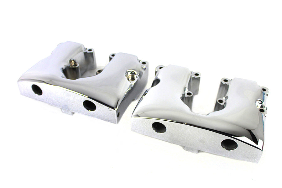 11-1092 - Factory Sample Shovelhead Rocker Box Cover Set Chrome by V-Twin