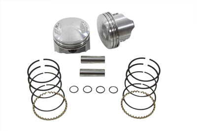 11-2236 - 80 inch FLH-FX Piston Set .010 Oversize by Keith Black