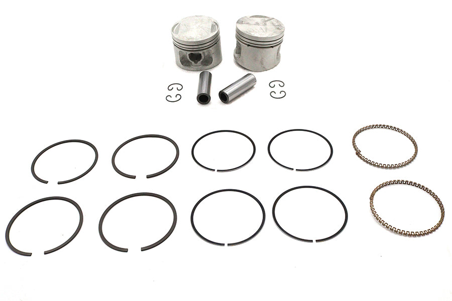11-2730 - Replica 883cc 3 inch Piston Set .005 Oversize by Motorshop