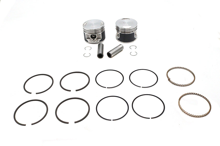 11-2731 - Replica 883cc 3 inch Piston Set .010 Oversize by Motorshop