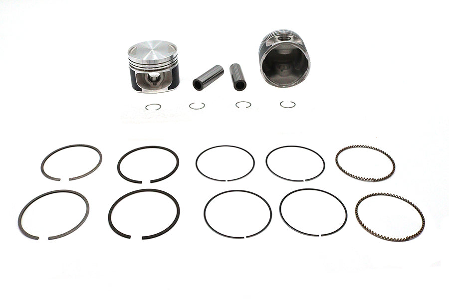 11-2733 - Replica 883cc 3 inch Piston Set .030 Oversize by Motorshop