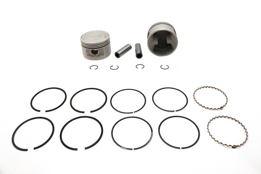 11-2735 - Replica 1200cc 3-1/2 inch Piston Set Standard Size by Motorshop