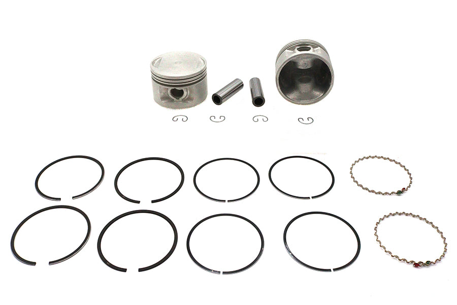 11-2736 - Replica 1200cc 3-1/2 inch Piston Set .005 Oversize by Motorshop