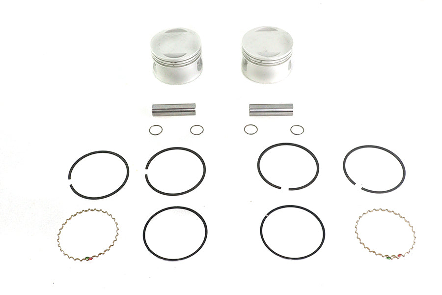 11-2739 - Replica 1200cc 3-1/2 inch Piston Set .030 Oversize by Motorshop