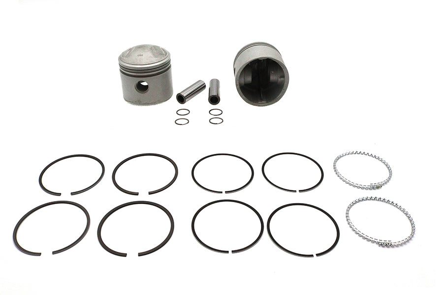 11-2761 - Replica 74 inch Overhead Valve 3-7/16 inch Piston Set .050 O by Motorshop