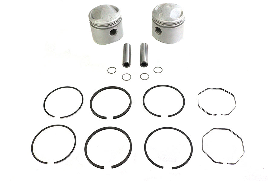 11-2762 - Replica 74 inch Overhead Valve 3-7/16 inch Piston Set .060 O by Motorshop