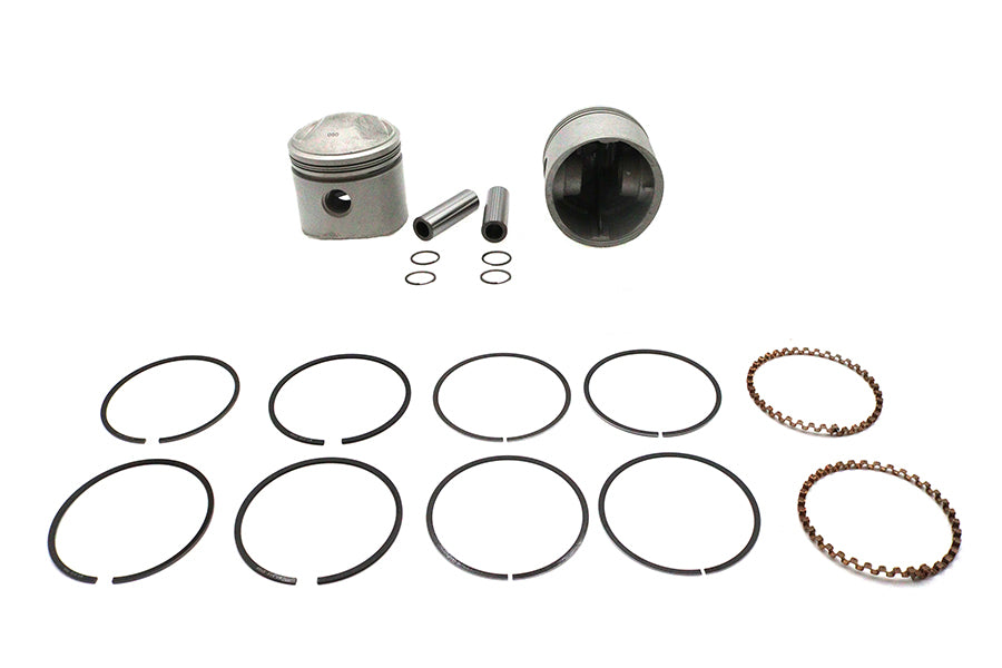 11-2771 - 74 inch Overhead Valve 3-7/16 inch Piston Set Standard Size by Motorshop