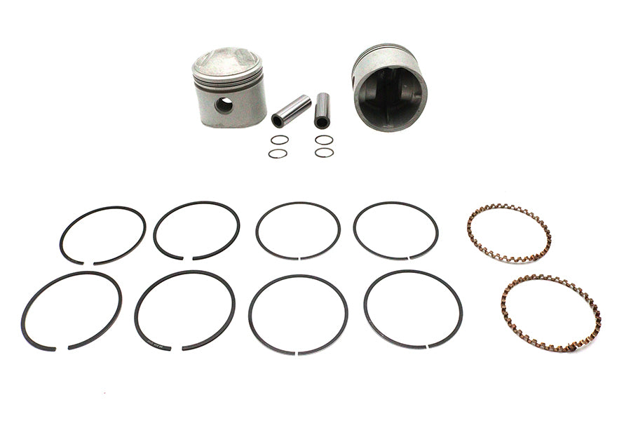 11-2784 - Replica 80 inch Overhead Valve 3-1/2 inch Piston Set .010 Ov by Motorshop
