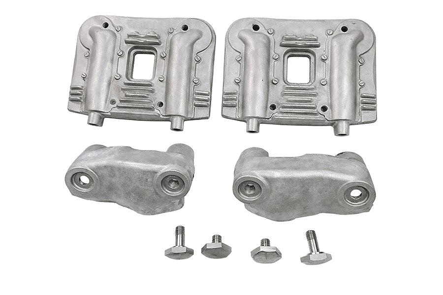 11-6784 - Rocker Box Kit Natural Cast by V-Twin