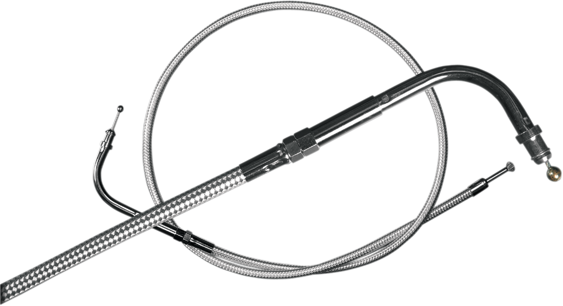 MAGNUM SHIELDING Sterling Chromite II® Braided Throttle Cable for Harley-Davidson - 38" 3306