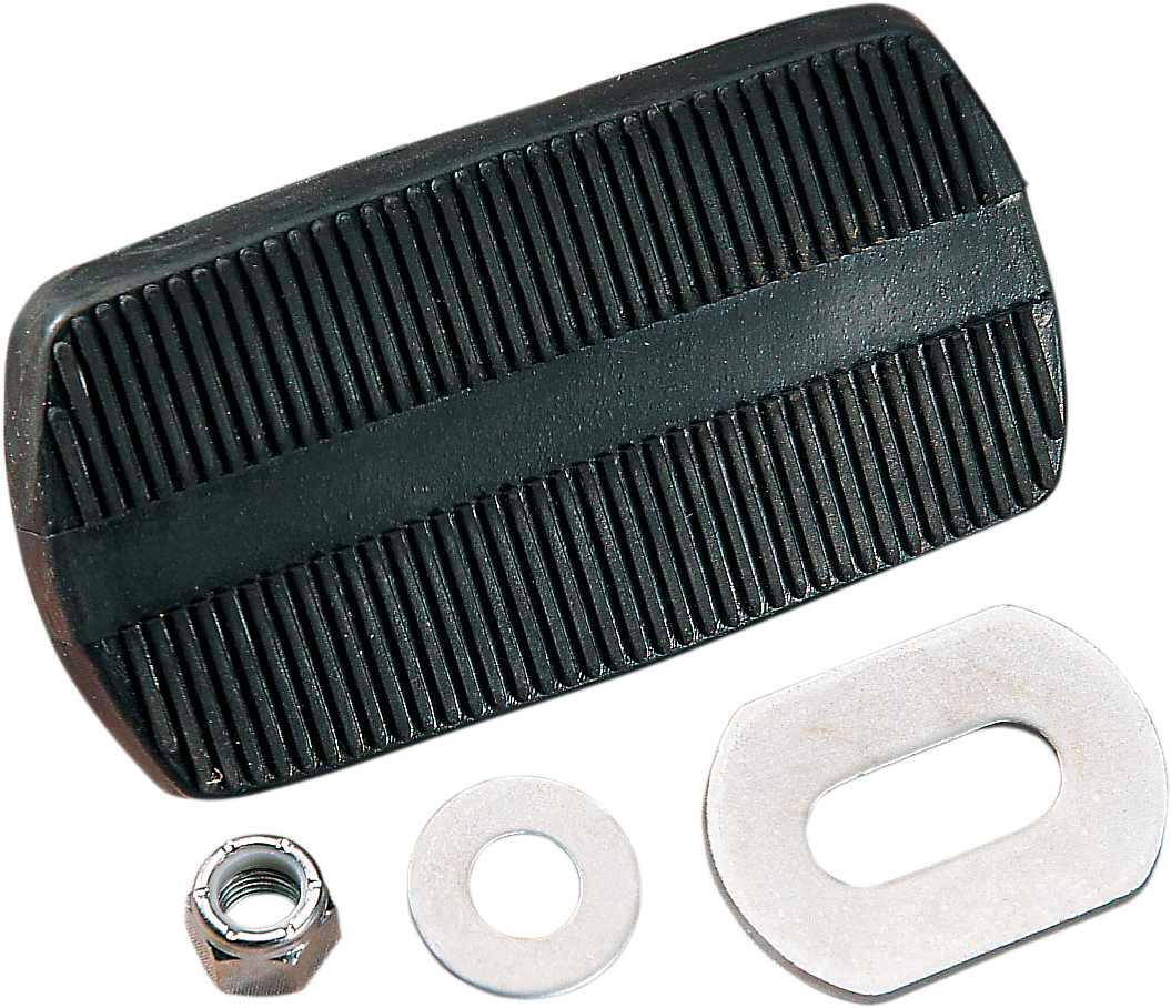 DRAG SPECIALTIES Brake Pedal Pad - Black - FL 17-0413-SC2